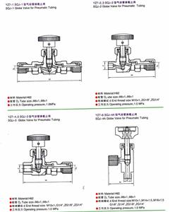 YZ7系列气动管路截止阀（塑料管用）